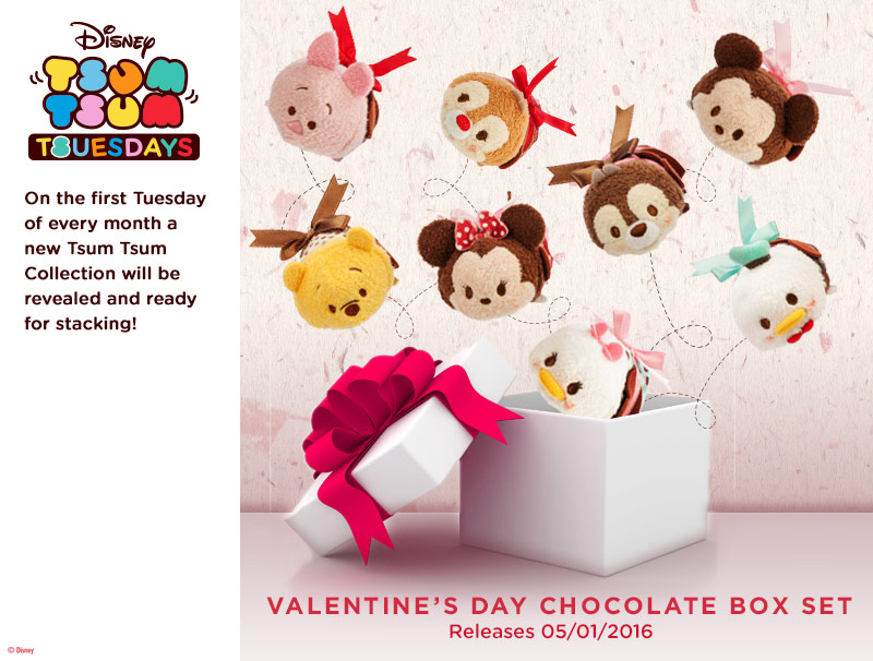 Valentines Day Chocolate Tsum Tsum Box Set Banner