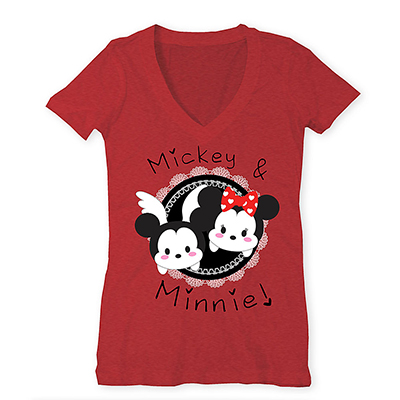 Mickey and Minnie Mouse Tsum Tsum Red Tee