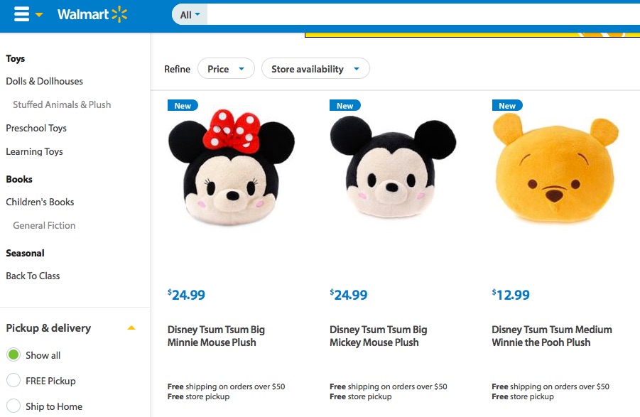 Tsum Tsum Available at Walmart