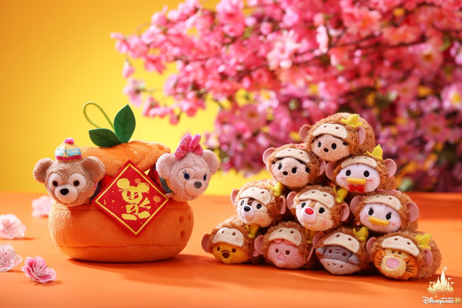 HK Disneyland Exclusive Chinese New Year Duffy &amp; ShellieMay Tsum Tsum