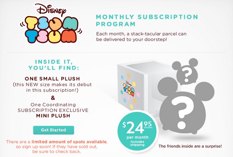 Tsum Tsum Subscription Box Back in Stock