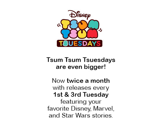 Tsum Tsum Tsuesday Now Twice a Month