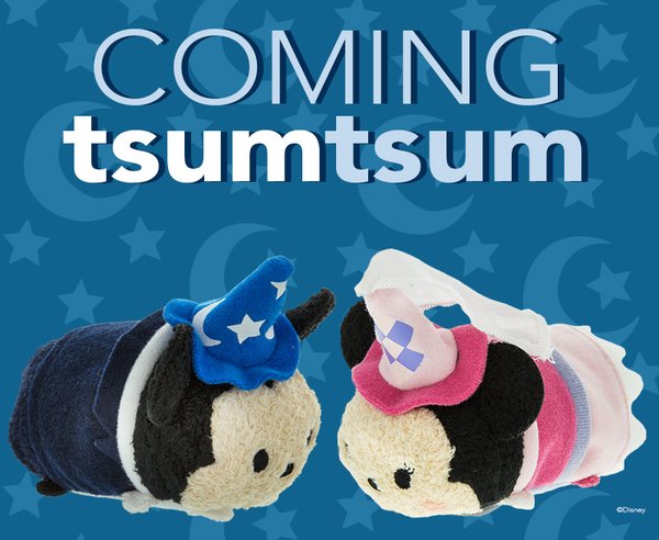 Disney Parks Fantasyland Mickey and Minnie Tsum Tsum
