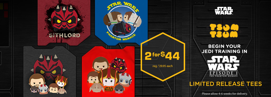 Star Wars Episode I Limited Edition Tsum Tsum Tees