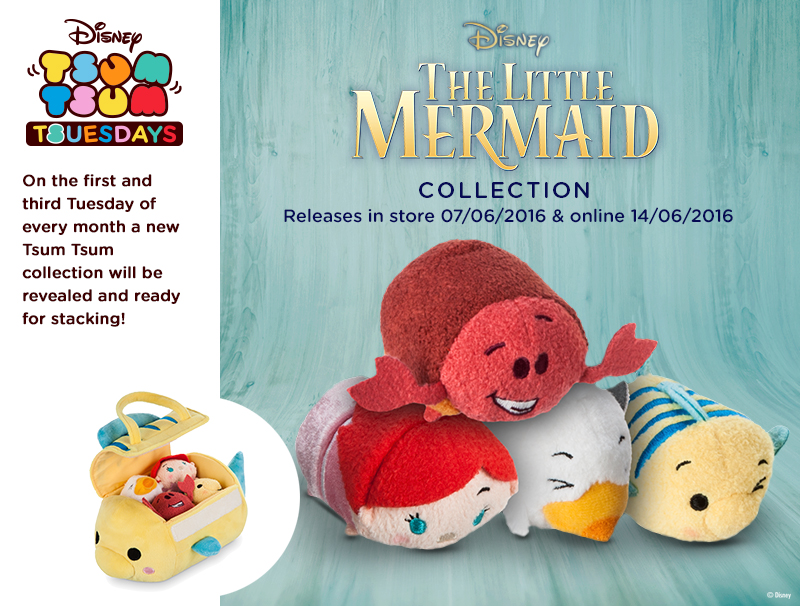 The Little Mermaid Tsum Tsum Bag Set