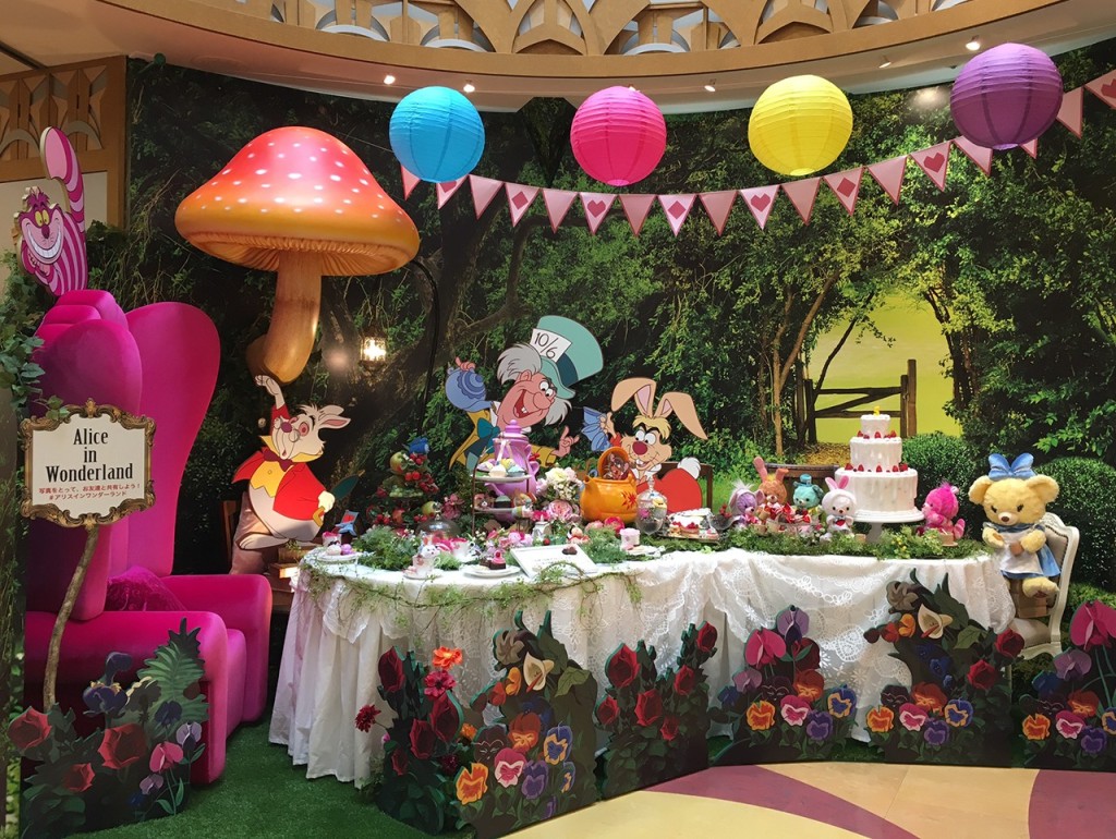 Tokyo Disney Resort Alice in Wonderland Display