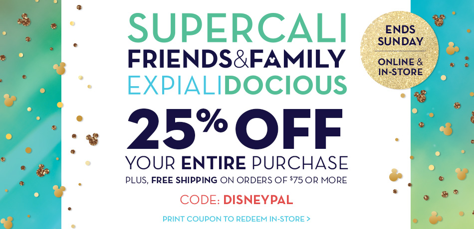 Disney Store Friends and Family Sale