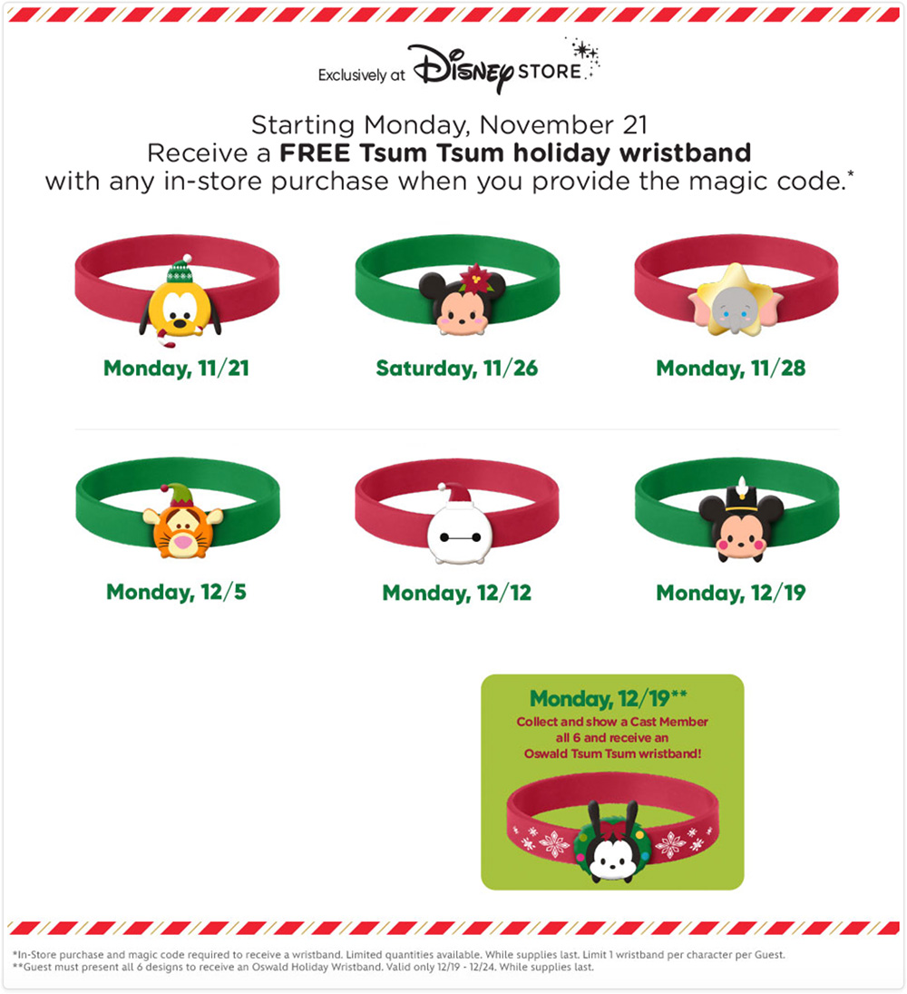 holiday-tsum-tsum-wristbands